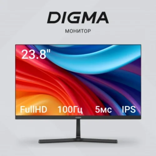 Монитор Digma 23.8" Progress 24P402F черный IPS LED 5ms 16:9 HDMI M/M матовая 250cd 178гр/178гр 1920