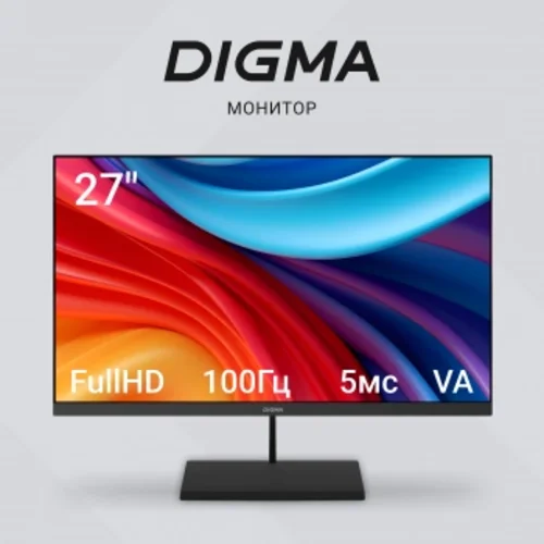 Монитор Digma 27" Progress 27P402F черный IPS LED 5ms 16:9 HDMI M/M матовая 300cd 178гр/178гр 1920x1