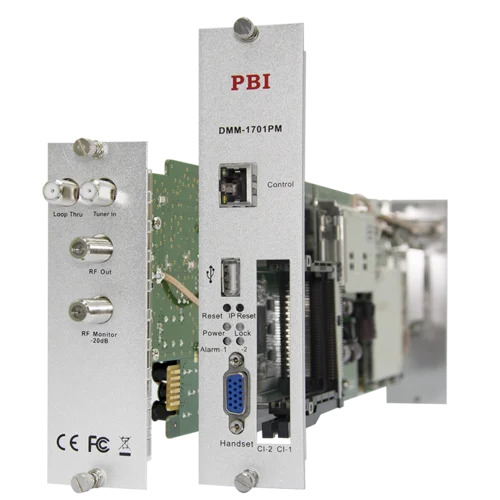 Модуль профессионального DVB-S/S2 приёмника и двойного аналогового модулятора PBI DMM-1701PM-04S2