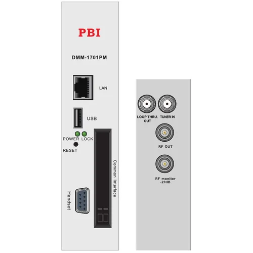 Модуль профессионального DVB-T2 приёмника и двойного аналогового модулятора PBI DMM-1701PM-04T2