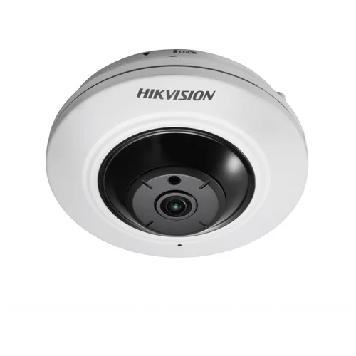 Миникупольная  IP-камера рыбий глаз DS-2CD2942F, 4Мп,1.6мм,12V/PoE,объектив Fish Eye.
