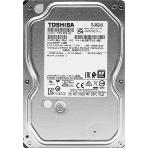 Жесткий диск Toshiba SATA-III 1Tb DT01ACA100 (7200rpm) 32Mb 3.5"