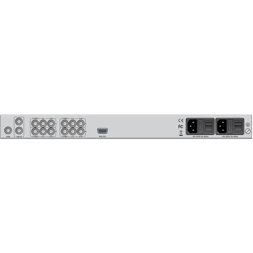 Профессиональный 4х канальный CVBS кодер MPEG-4 с IP выходом PBI DXP-8000EC-42C