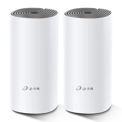 Комплект - Беспроводной маршрутизаитор AC1200 Домашняя Mesh Wi-Fi система Deco E4 (2 устройства)