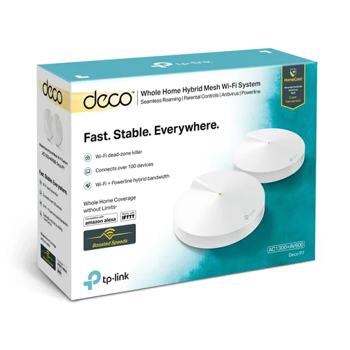 AC1300+AV600 Домашняя гибридная Mesh Wi-Fi+Powerline система Deco P7 (2 устройства)