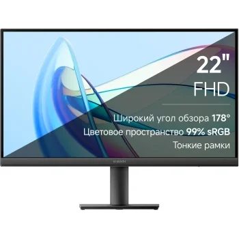 Монитор Xiaomi 21.45" Monitor A22i черный VA LED 6ms 16:9 HDMI матовая 250cd 178гр/178гр 1920x1080 7