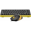 Клавиатура + мышь A4Tech Fstyler F1110 клав:чер/желтый мышь:чер/желтый USB Multimedia (F1110 BUMBLEBEE)