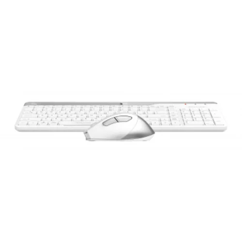 Клавиатура + мышь A4Tech Fstyler FB2535C клав:бел/серый мышь:бел/серый USB беспроводная Bluetooth/Радио slim (FB2535C ICY WHITE)