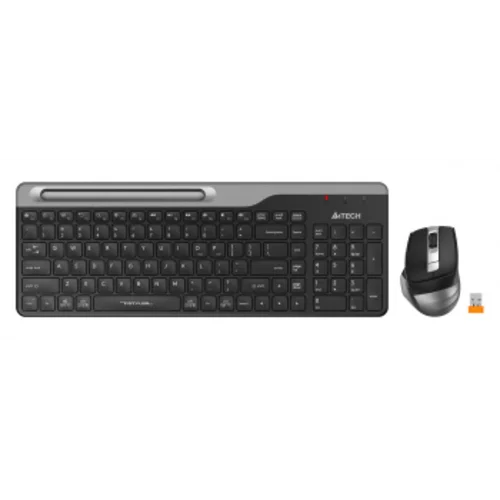 Клавиатура + мышь A4Tech Fstyler FB2535C клав:чер/серый мышь:чер/серый USB беспроводная Bluetooth/Радио slim (FB2535C SMOKY GREY)