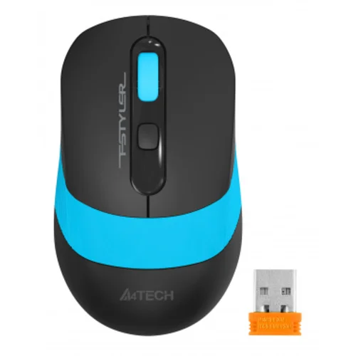 Мышь A4Tech Fstyler FG10 черный/синий оптическая (2000dpi) беспроводная USB (4but)