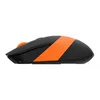 Мышь A4Tech Fstyler FG10 черный/оранжевый оптическая (2000dpi) беспроводная USB (4but)