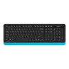 Клавиатура + мышь A4Tech Fstyler FG1010 клав:черный/синий мышь:черный/синий USB беспроводная Multimedia (FG1010 BLUE)