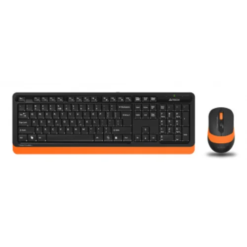 Клавиатура + мышь A4Tech Fstyler FG1010 клав:черный/оранжевый мышь:черный/оранжевый USB беспроводная Multimedia (FG1010 ORANGE)