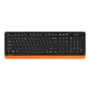 Клавиатура + мышь A4Tech Fstyler FG1010 клав:черный/оранжевый мышь:черный/оранжевый USB беспроводная Multimedia (FG1010 ORANGE)