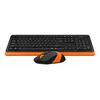 Клавиатура + мышь A4Tech Fstyler FG1010 клав:черный/оранжевый мышь:черный/оранжевый USB беспроводная Multimedia (FG1010 ORANGE)