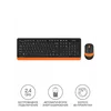 Клавиатура + мышь A4Tech Fstyler FG1010 клав:черный/оранжевый мышь:черный/оранжевый USB беспроводная Multimedia (FG1010 ORANGE)