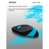Мышь A4Tech Fstyler FG10S черный/синий оптическая (2000dpi) silent беспроводная USB для ноутбука (4but)