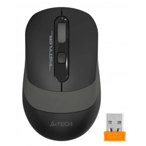 Мышь A4Tech Fstyler FG10S черный/серый оптическая (2000dpi) silent беспроводная USB для ноутбука (4but)