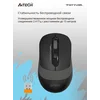 Мышь A4Tech Fstyler FG10S черный/серый оптическая (2000dpi) silent беспроводная USB для ноутбука (4but)
