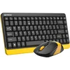Клавиатура + мышь A4Tech Fstyler FG1110 клав:черный/желтый мышь:черный/желтый USB беспроводная Multimedia (FG1110 BUMBLEBEE)