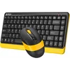 Клавиатура + мышь A4Tech Fstyler FG1110 клав:черный/желтый мышь:черный/желтый USB беспроводная Multimedia (FG1110 BUMBLEBEE)