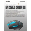Мышь A4Tech Fstyler FG30 серый/синий оптическая (2000dpi) беспроводная USB (6but)