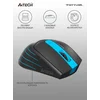 Мышь A4Tech Fstyler FG30S серый/синий оптическая (2000dpi) silent беспроводная USB (5but)