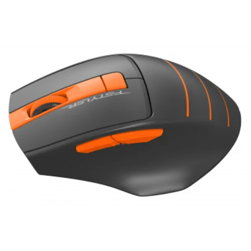 Мышь A4Tech Fstyler FG30S серый/оранжевый оптическая (2000dpi) silent беспроводная USB (6but)