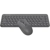 Клавиатура + мышь A4Tech Fstyler FG3200 Air2 клав:серый мышь:серый USB беспроводная slim Multimedia