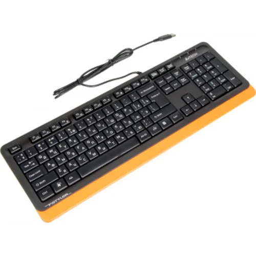 Клавиатура A4Tech Fstyler FK10 черный/оранжевый USB