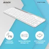 Клавиатура A4Tech Fstyler FK25 белый/серый USB slim