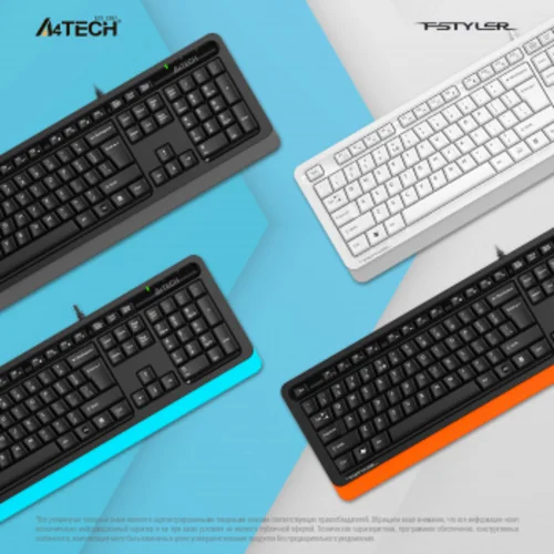 Клавиатура A4Tech Fstyler FKS10 черный/серый USB