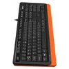 Клавиатура A4Tech Fstyler FKS10 черный/оранжевый USB