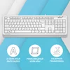 Клавиатура A4Tech Fstyler FKS10 белый/серый USB (FKS10 WHITE)