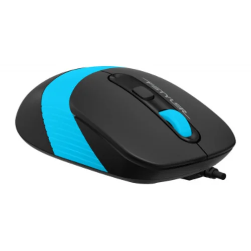 Мышь A4Tech Fstyler FM10 черный/синий оптическая (1600dpi) USB (4but)