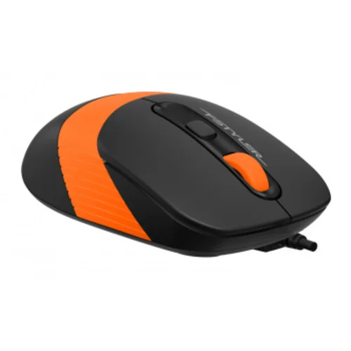 Мышь A4Tech Fstyler FM10 черный/оранжевый оптическая (1600dpi) USB (4but)