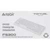 Клавиатура A4Tech Fstyler FS300 механическая белый USB for gamer LED (FS300 PANDA SNORKLENING)
