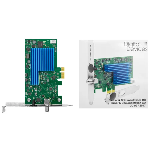 Карта 4-полосного QAM модулятора PCIe