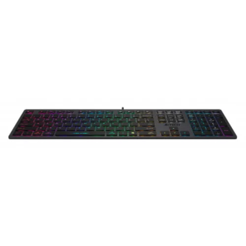 Клавиатура A4Tech Fstyler FX60 серый USB slim LED (FX60 GREY / NEON)
