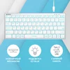 Клавиатура A4Tech Fstyler FX61 белый USB slim LED (FX61 WHITE)
