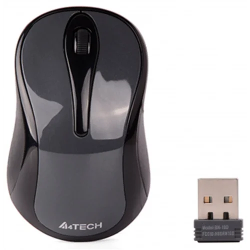 Мышь A4Tech G3-280N серый оптическая (1200dpi) беспроводная USB для ноутбука (3but)