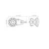 Симметричная рупорная антенна RF elements HG3-TP-S50 5GHz 14dBi