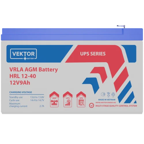 Аккумуляторная батарея VEKTOR BATTERY HRL 12-40W