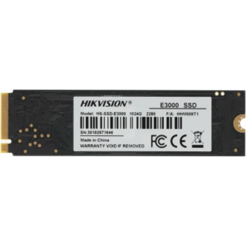 Накопитель SSD Hikvision PCIe 3.0 x4 1TB HS-SSD-E3000/1024G HS-SSD-E3000/1024G Hiksemi E3000 M.2 228