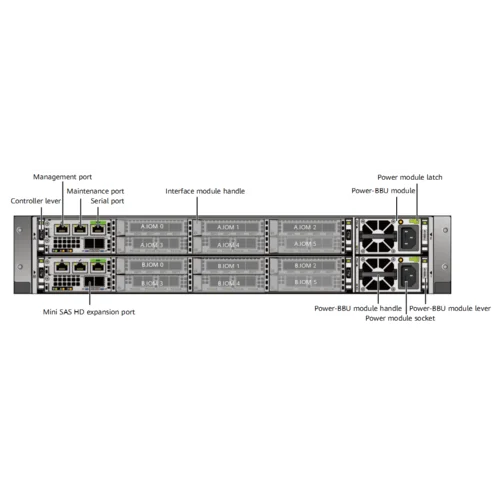 Система Хранения Данных Huawei OceanStor Dorado 6000 V6, 8x10G SFP+, 4xSAS12G Ext., 25xSAS SSD, 1024Gb Cache