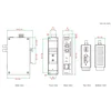 Медиаконвертер Ethernet 10/100BaseTX в 100BaseFX (многомодовое оптоволокно) в металлическом корпусе с расширенным диапазоном температур MOXA