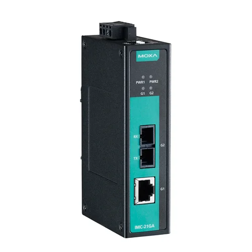 IMC-21GA-SX-SC Медиаконвертер Gigabit Ethernet 10/100/1000BaseTX в 100/1000Base SC (многомодовое оптоволокно) в металлическом корпусе