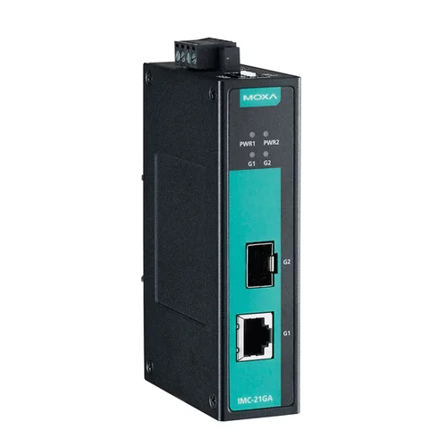 IMC-21GA-T Медиаконвертер Gigabit Ethernet 10/100/1000BaseTX в 100/1000BaseSFP в металлическом корпусе с расширенным диапазоном температур