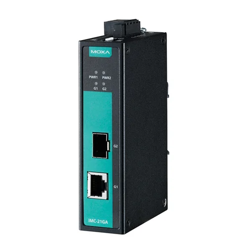 IMC-21GA-T Медиаконвертер Gigabit Ethernet 10/100/1000BaseTX в 100/1000BaseSFP в металлическом корпусе с расширенным диапазоном температур