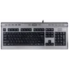 Клавиатура A4Tech KLS-7MUU серебристый/черный USB slim Multimedia